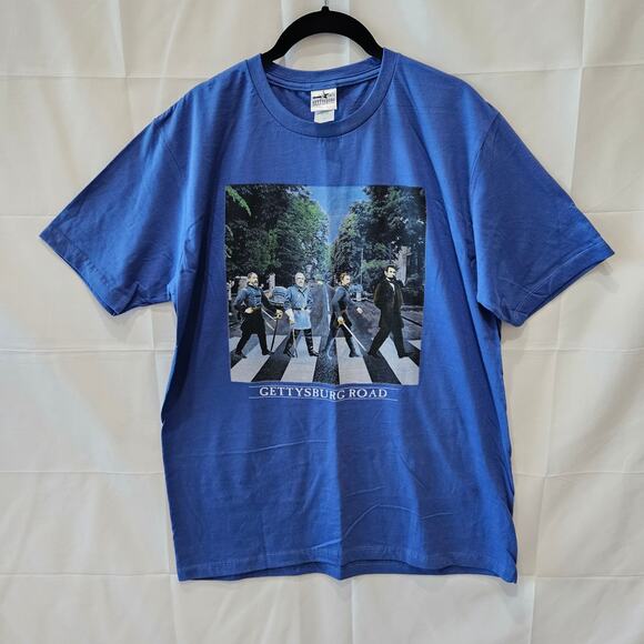 Gettysburg Blue Presidents Men's Graphic Short Sleeve Shirt Large - Picture 1 of 7